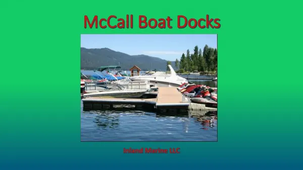 McCall Boat Docks