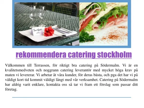 Catering södermalm