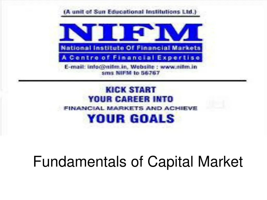 fundamentals of capital market