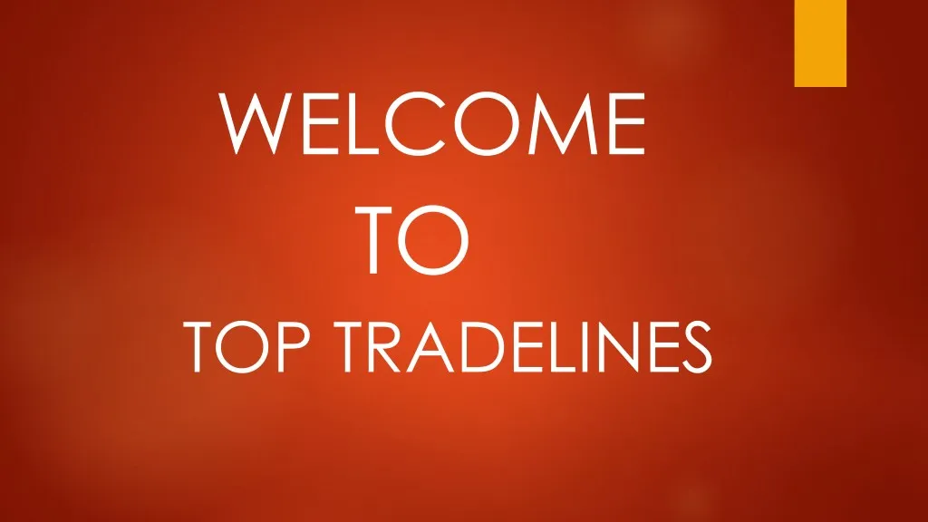 welcome to top tradelines