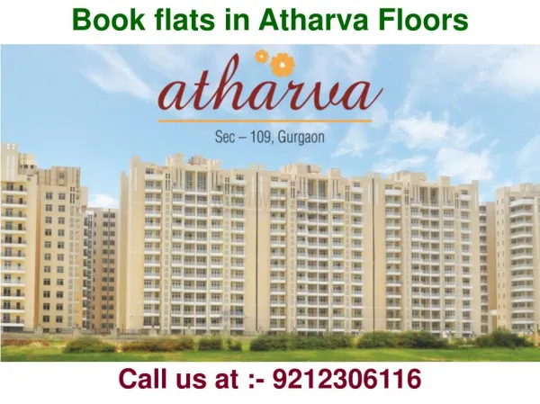 Book flats in Atharva Floors @ 9212306116