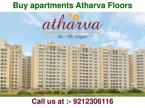 Buy apartments Atharva Floors @ 9212306116
