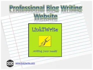 Professional writing blog | Link2write - slide 1
