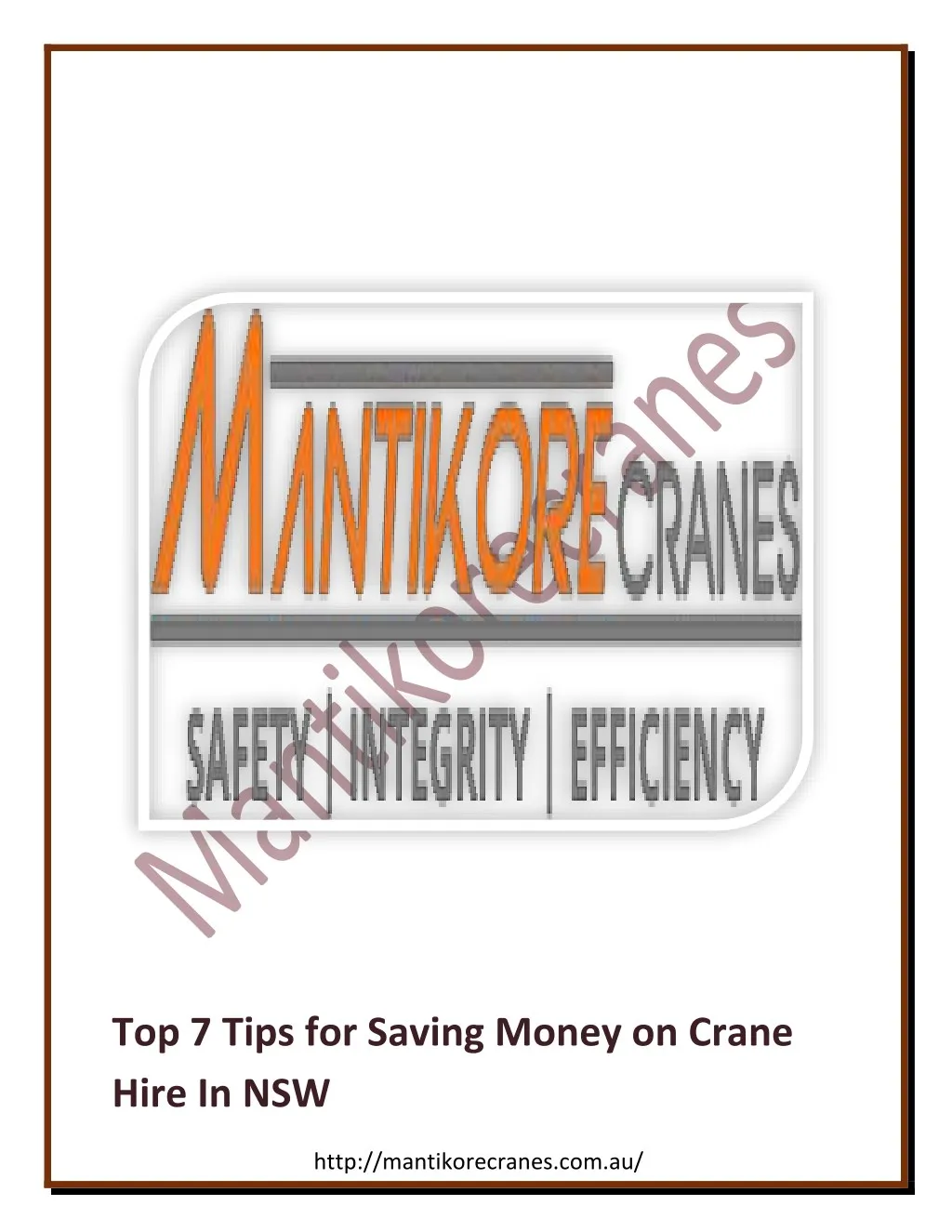 top 7 tips for saving money on crane hire in nsw