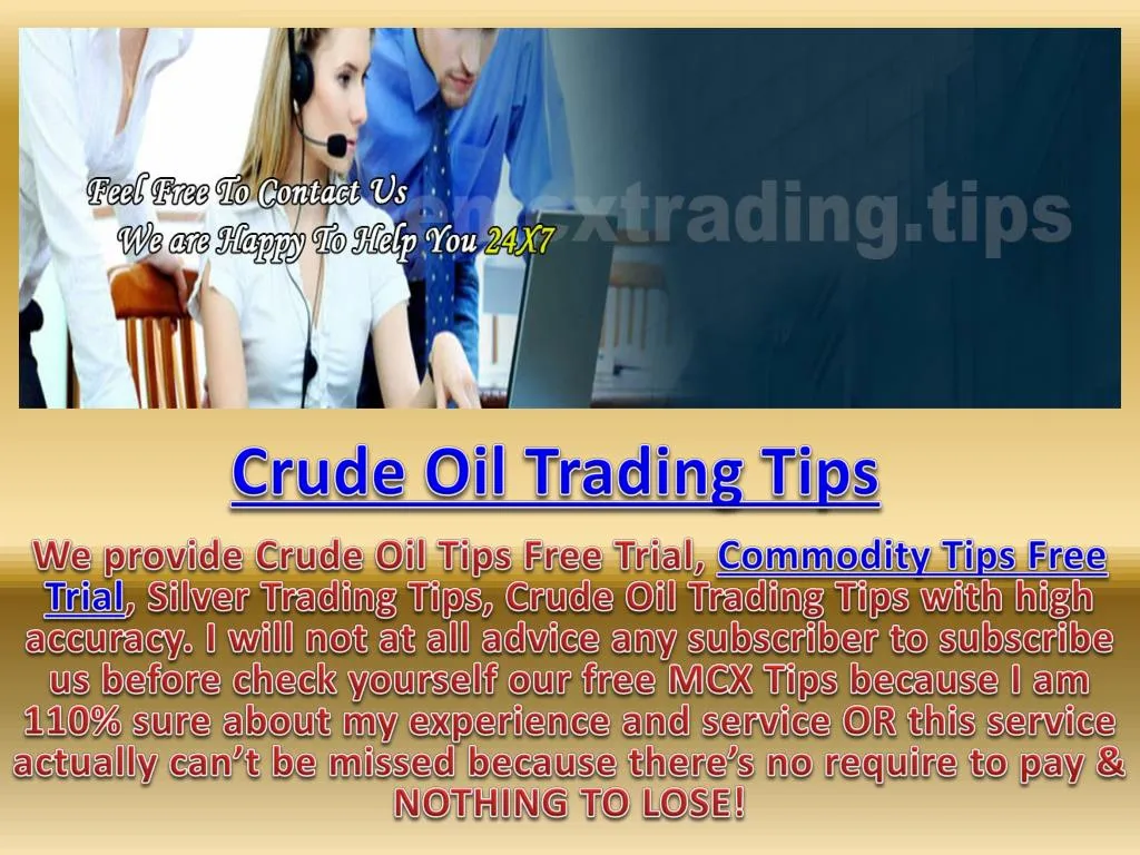 crude oil trading tips