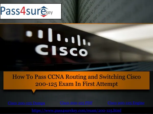 Latest Cisco 200-125 Dumps | Pass4surekey
