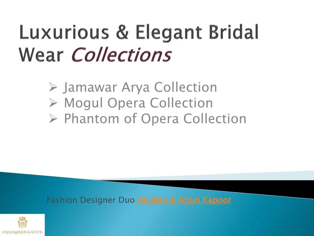 luxurious elegant bridal wear collections