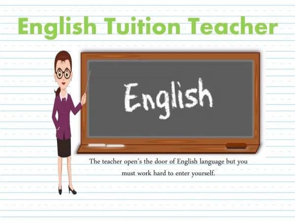 English Tuition Teacher