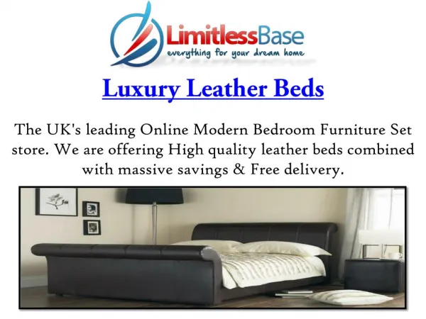 Exceptional Luxury Leather Storage Beds From Limitless Base