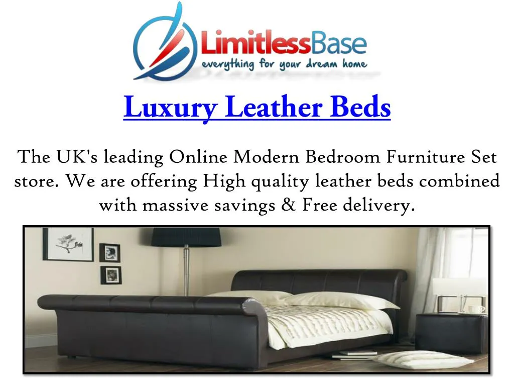 luxury leather beds