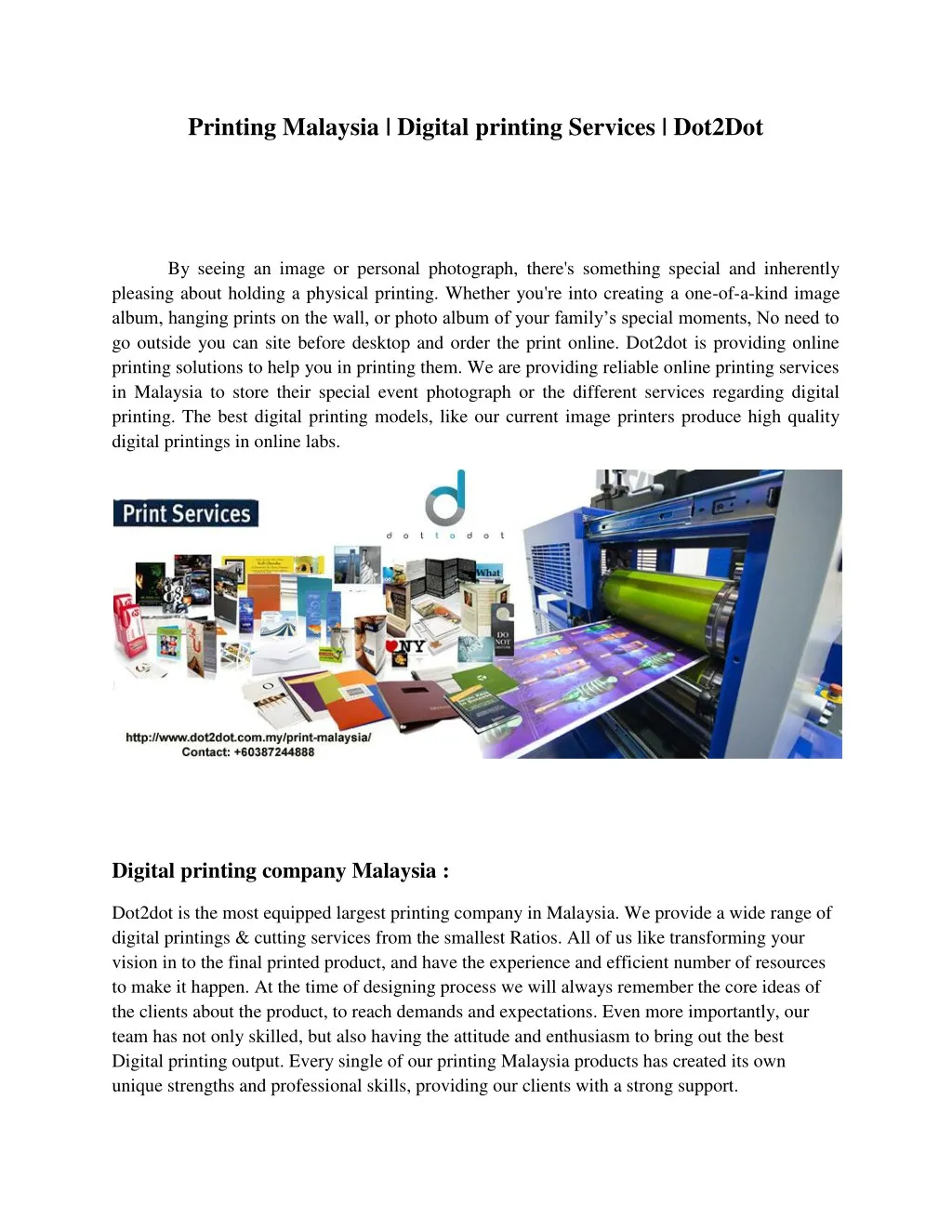 printing malaysia digital printing services