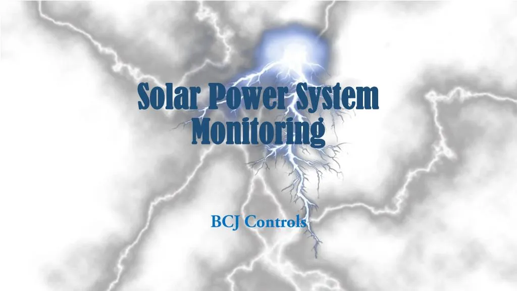 solar power system monitoring