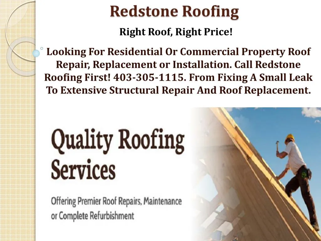 redstone roofing