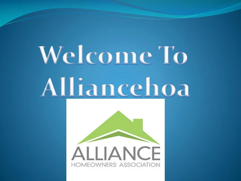 welcome to alliancehoa