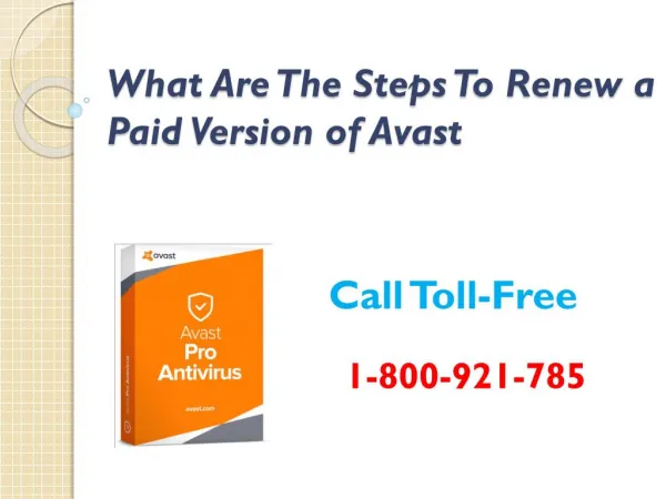 What are the steps to renew a paid version of Avast