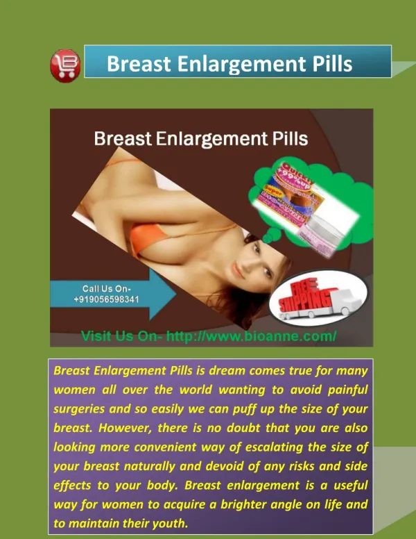 Bioanne Is One Of Best Breast Enlargement Pills