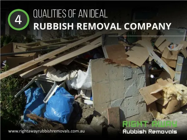 4 Traits of a Good Rubbish Removal Company in Sydney