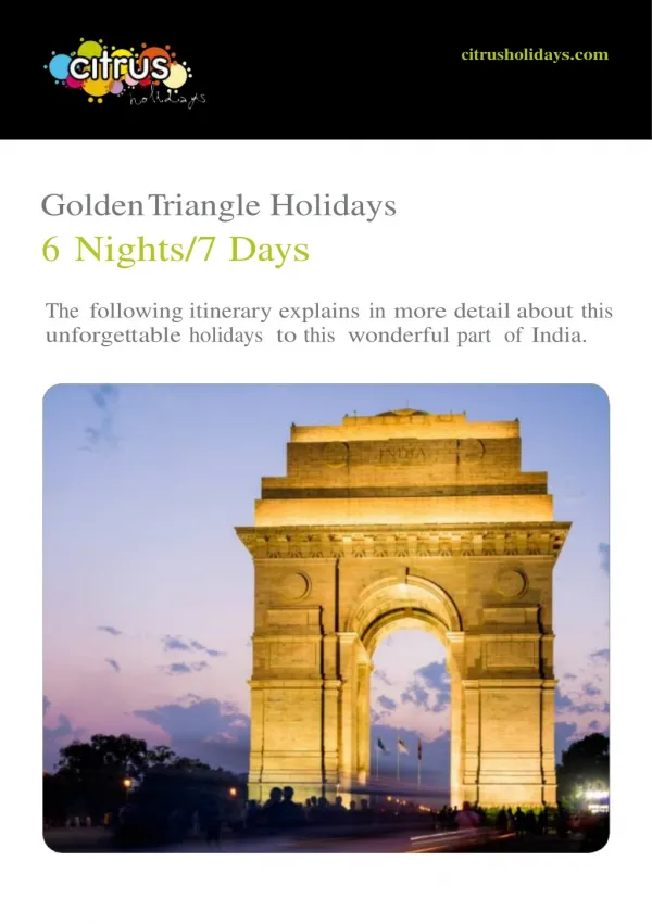 Golden Triangle Holidays