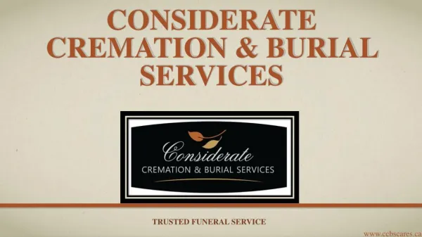 Considerate Cremation & Burial Services
