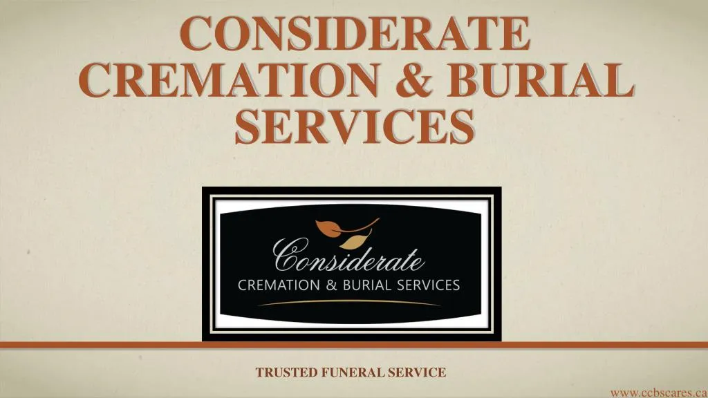considerate cremation burial services