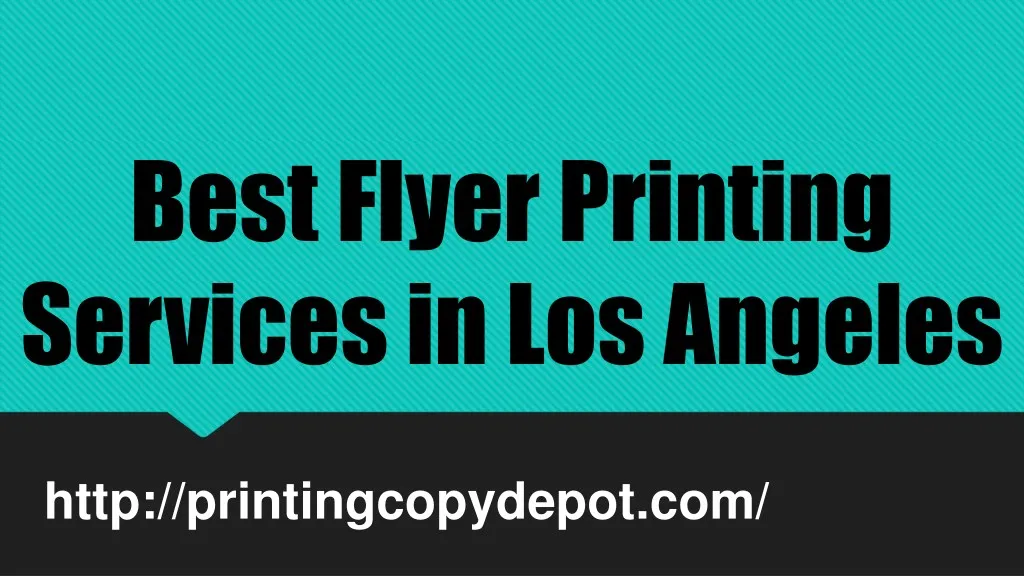 best flyer printing services in los angeles