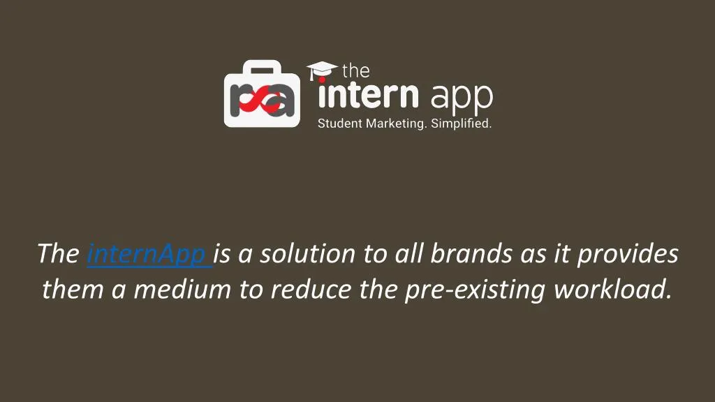 the internapp is a solution to all brands