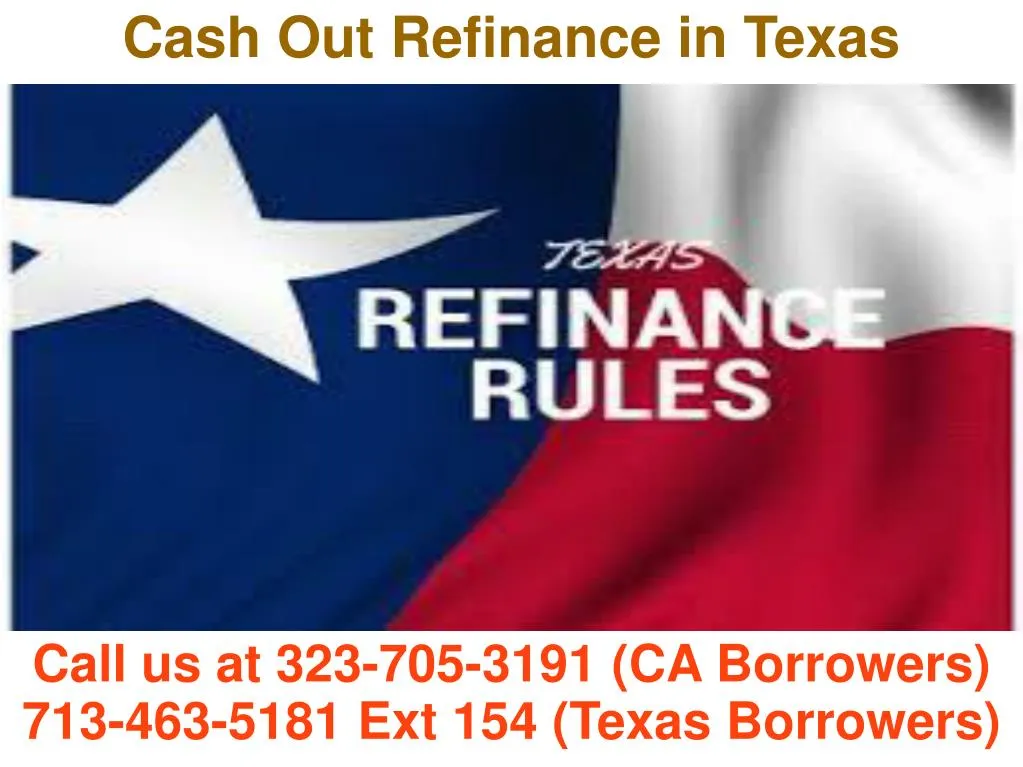 cash out refinance in texas