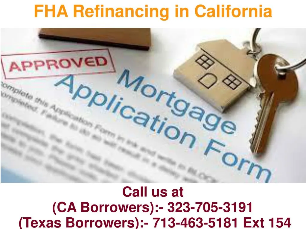 fha refinancing in california