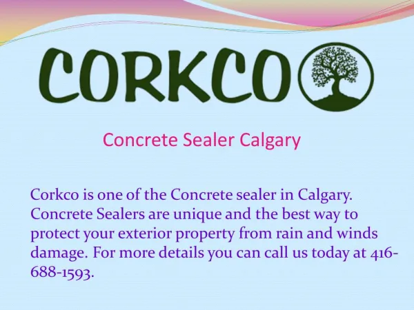 Concrete Sealer Calgary