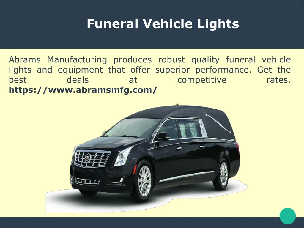 funeral vehicle lights