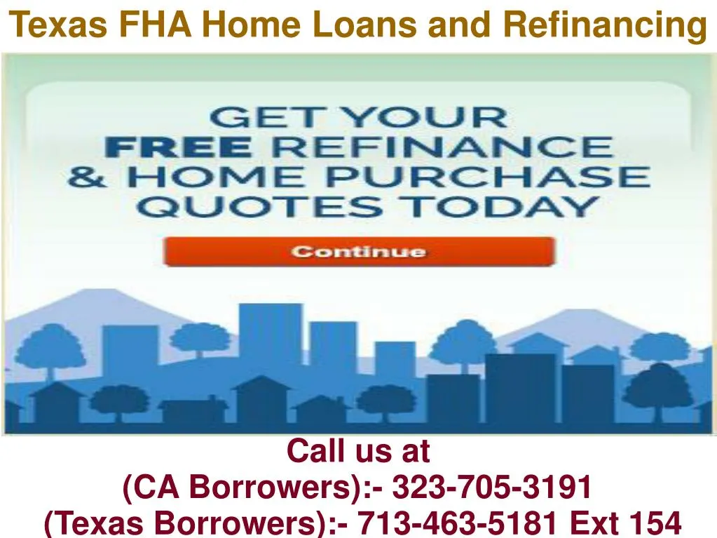 texas fha home loans and refinancing