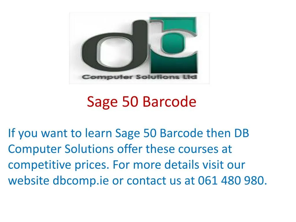 sage 50 barcode
