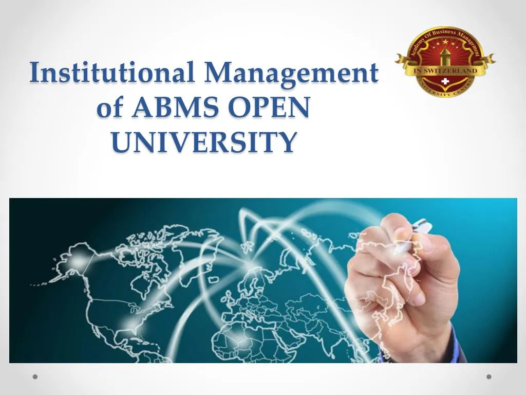 institutional management of abms open university