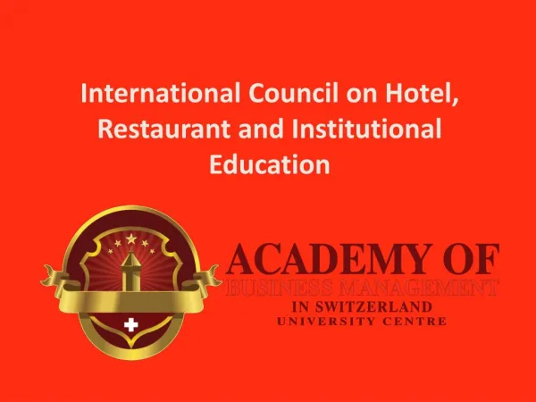 International Council on Hotel, Restaurant and Institutional Education