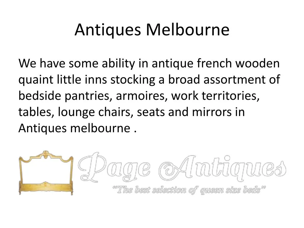 antiques melbourne