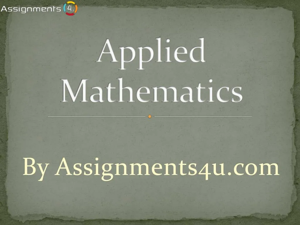 applied mathematics
