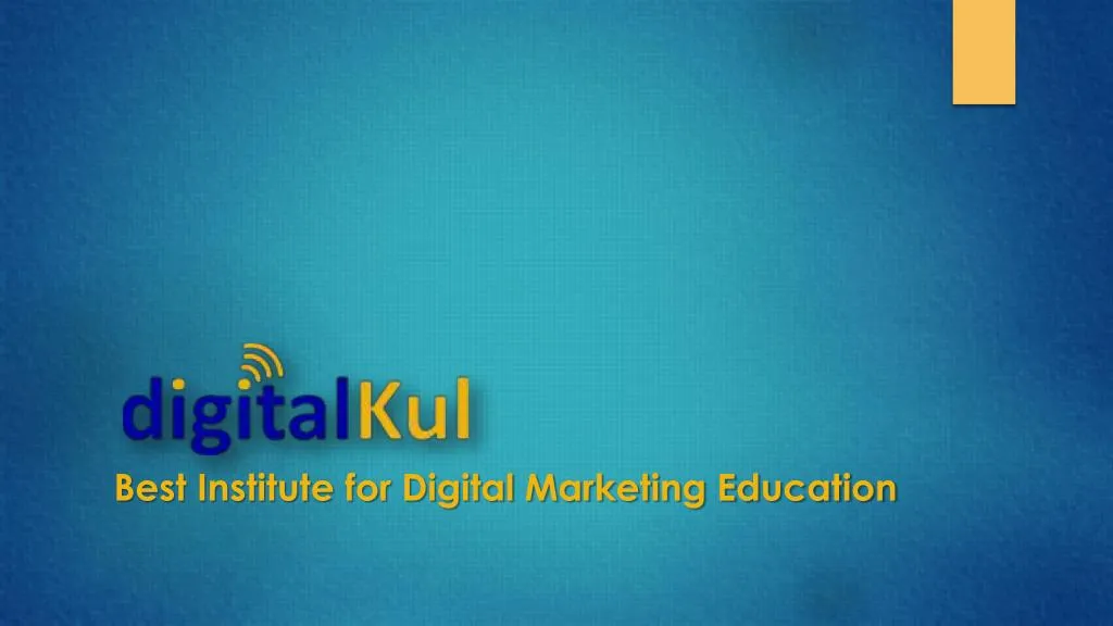 best institute for digital marketing education