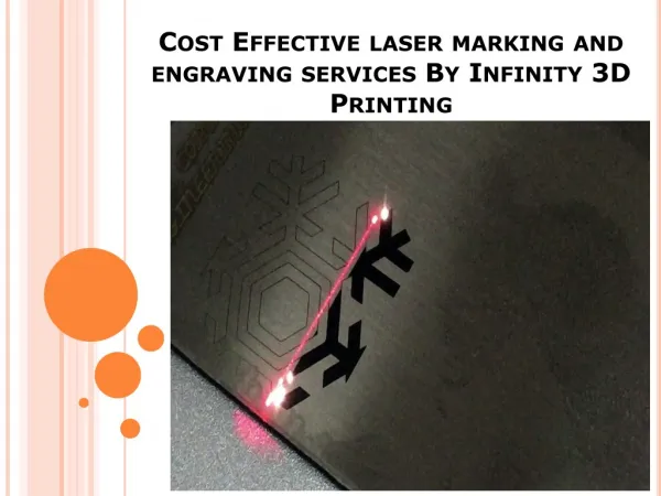 Cost Effective laser marking and engraving services By