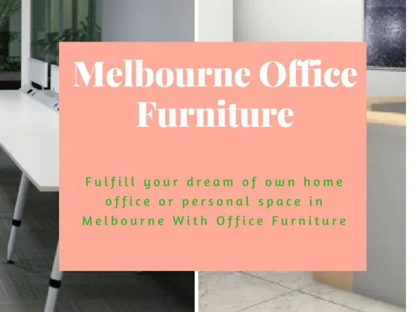 Design Workplace With Melbourne Office Furniture