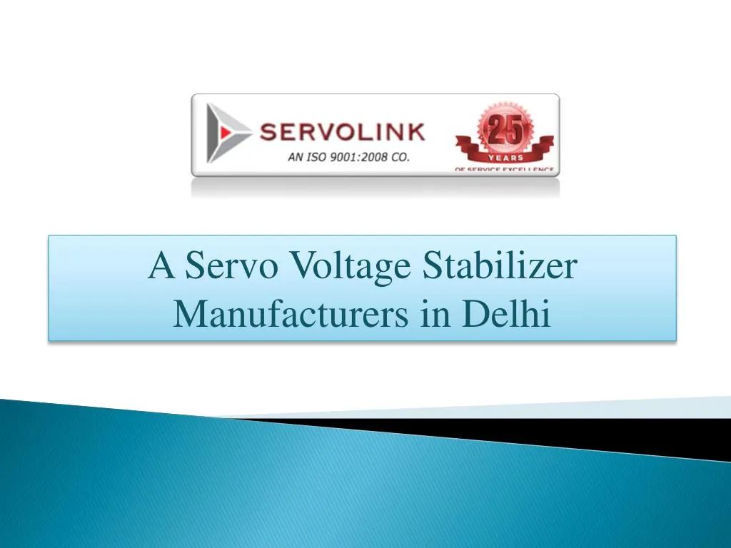 a servo voltage stabilizer manufacturers in delhi