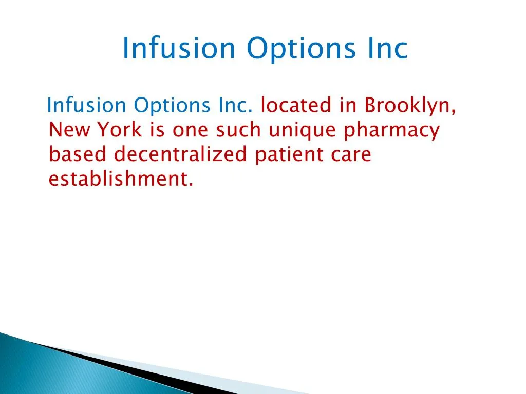 infusion options inc