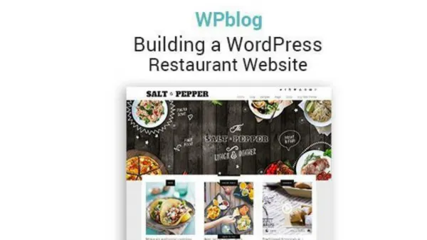 Building a Restaurant WordPress Website