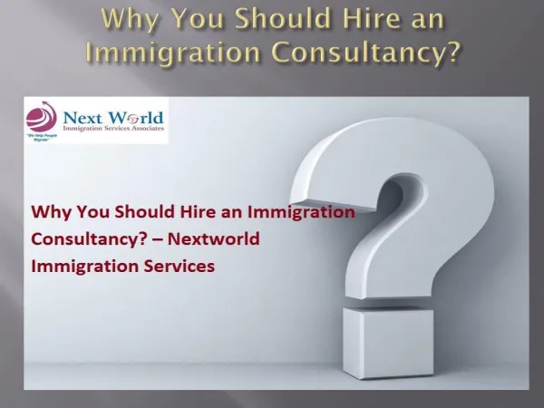 Why You Should Hire an Immigration Consultancy?