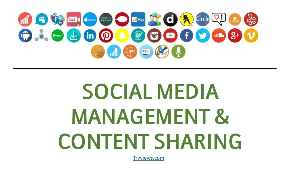 social media management content sharing tryviews