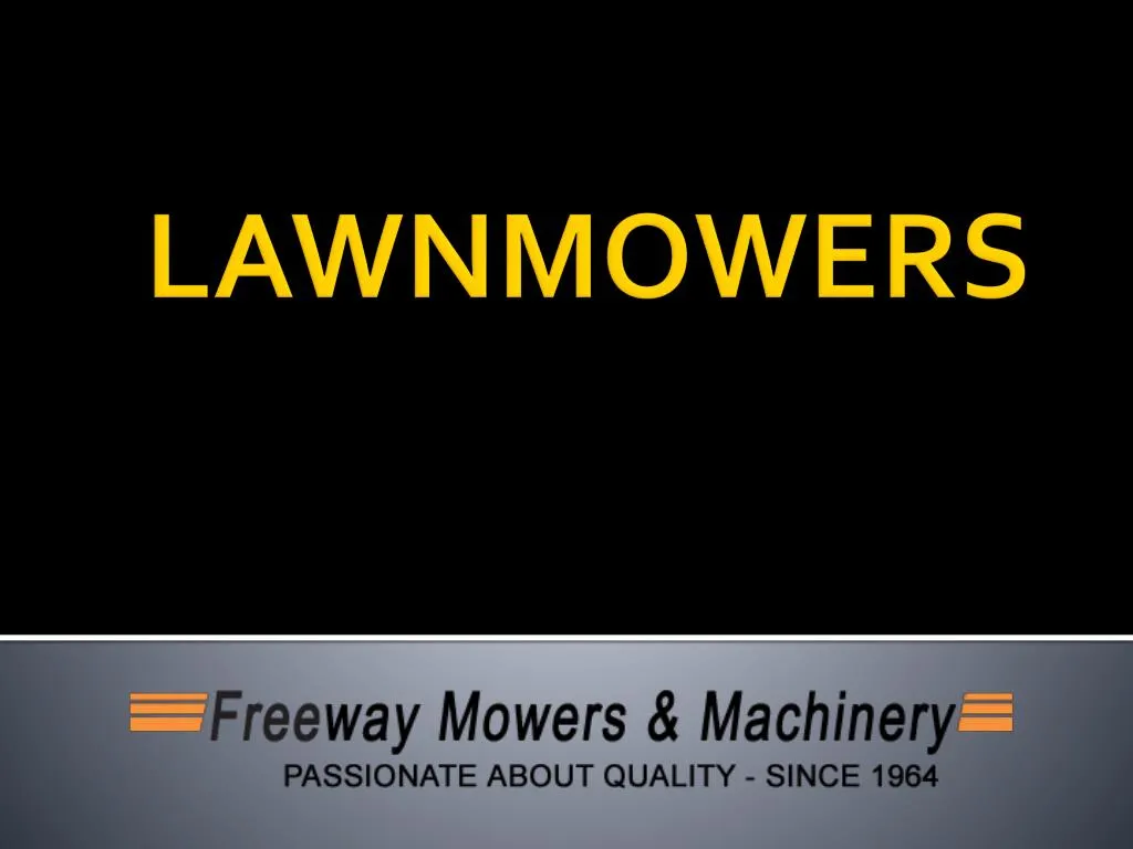 lawnmowers