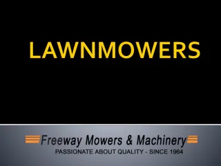 lawn mower  - slide 1