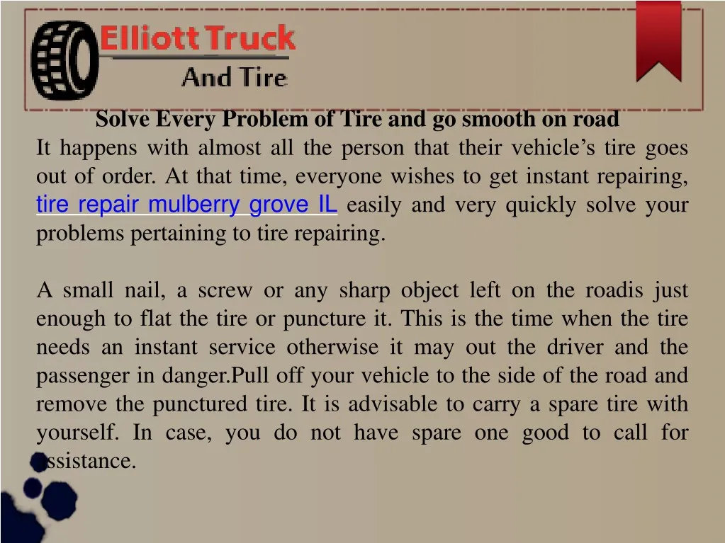 solve every problem of tire and go smooth on road