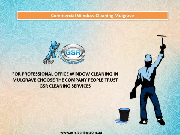 Commercial Window Cleaning Mulgrave