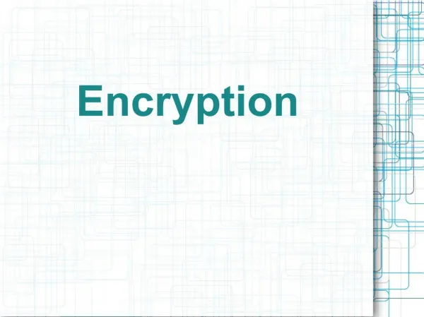 What is Encryption