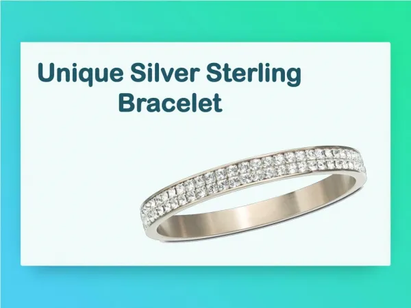 Unique Silver Sterling Bracelet